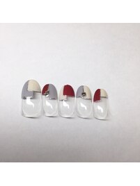 ブロックフレンチネイル