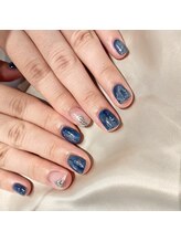 ネイルスペース ジェイズ ピンキー(NAIL SPACE J's PINKY)/ネイビー☆ニュアンスネイル