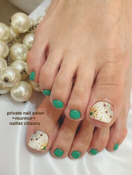 プライベート ネイルサロン マーマ(murmur)/夏カラーフット