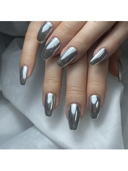 ネイルズロアー(Nails.RAWR)/ホワイトメタリックネイル
