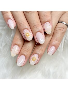 マイオティック ネイル(miotic nail)/ぷっくりフラワーデザイン