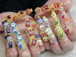 スカルプゴテゴテキャラネイル♪