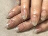 【nail/hand】 ワンカラー・ラメグラデーション