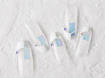 サンミーゴネイル 神戸店(Sunmego Nail)/フィルムくり抜きフレンチネイル