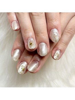 マイオティック ネイル(miotic nail)/ホワイトパールミラーニュアンス