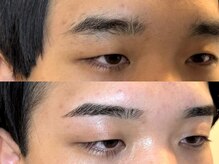 スリーピース(3Peace)/ストレート眉 Before/After