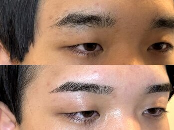 スリーピース(3Peace)/ストレート眉 Before/After