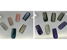 ケリー(KELLY)の雰囲気（2色。３色と重ねる多層magnet nailがKELLYオススメ）