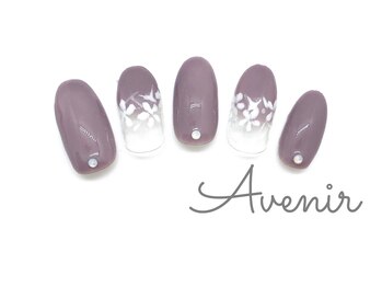 アヴィニール 表参道(Avenir)/ホワイトオパール　ネイル