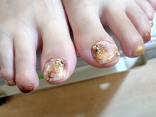 アミュリー ネイル アトリエ(Amury nail atelier)/べっこう シアー トレンド 大人