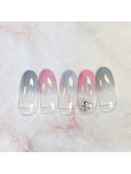ネイルアンドまつげ リュフェール 五反田(Nail Lufaire)/ユニコーングラデ