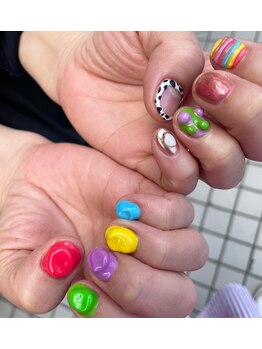 ガーデン ヘア&エステ&ネイル Garden/カラフルポップぽこぽこ