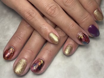 ブリスフルハピネス(Blissful happiness)/インクデザインネイル