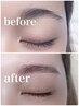 黄金比アイブロウスタイリング（メイク仕上げ付）￥3500