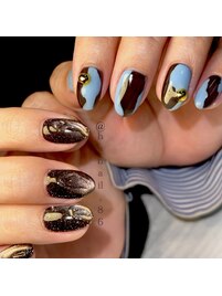 haruka nail ×非対称ネイル
