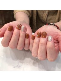 大人可愛い/きれいめ/秋ネイル