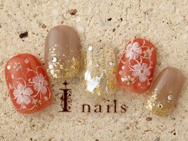 大人フラワーネイル10480円