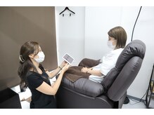 受付後、丁寧にカウンセリング♪