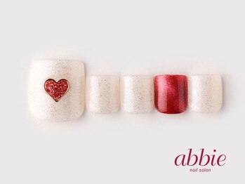 ネイルサロン アビー 宮益坂店(abbie)/ホワイトハート ¥11308