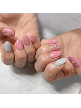 ブラン(blanc)/キラキララメネイル