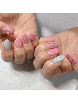 ブラン(blanc)/キラキララメネイル