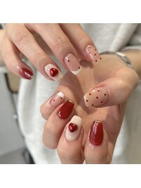 バレンタインネイル♪