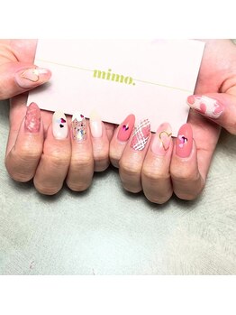 バレンタインネイル