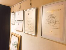 スパロータスリーフ(spa Lotus Leaf)の雰囲気（エステティシャン協会等ディプロマ多数）