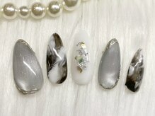 人気のデザインもジェルアート定額料金！\6860☆ストーン別途