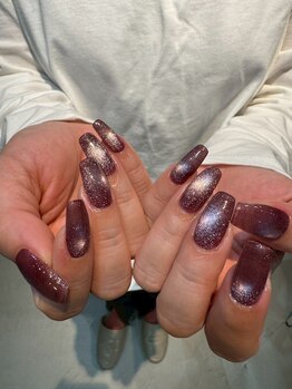 ブリスネイル 名護店(Bliss.nail)/長さだし&マグネット ワンカラー