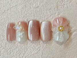 ぷっくりお花ネイル