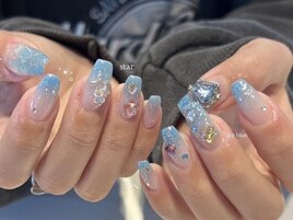 キラキラブルーグラデーション
