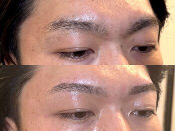 スリーピース(3Peace)/ストレートアーチ眉Before/After