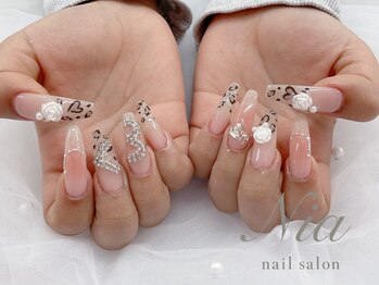 ニア ネイルサロン 大阪駅前第2ビル(Nia)/レオパードネイル