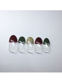 ハーフフレンチネイル