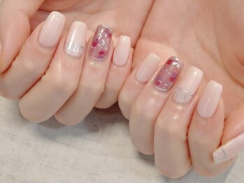 ラルネイル 大宮(Lull. nail)/＊シアー＊上品＊押し花＊