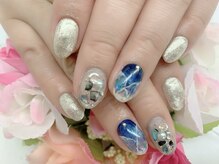 デコルネイル(Decor nail)/[中村]ネイビーグラデ