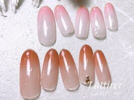秋のグラデーションネイル