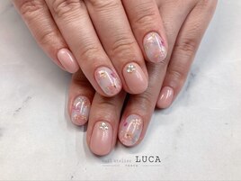 M-369 大人可愛いフラワーネイル