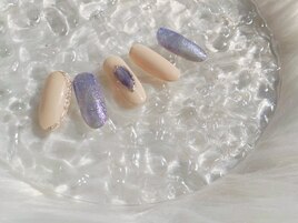 シンプル　冬ネイル　キレイめ