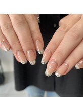 ジュアネイル(jouer nail)/ガラスフレンチネイル☆