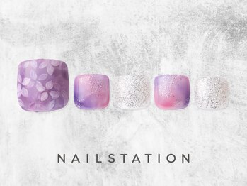 ネイルステーション ルミネ町田店(NAIL STATION)/フラワーネイル／パラジェル