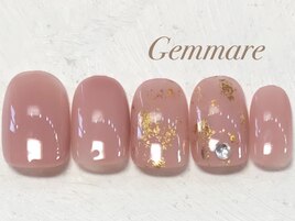 シンプルホイルメタリックネイル
