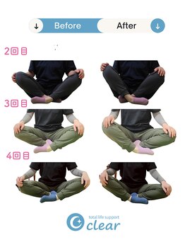 クリア(clear)/あぐらがかけなかった40代女性