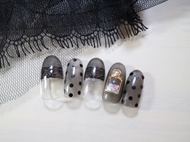 シースルー ドット レース