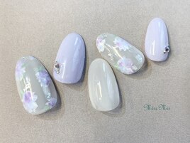 ニュアンスフラワーネイル