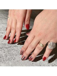 ボルドー×ニュアンス