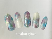 エープラスサロン ギンザ(a+salon ginza)/紫陽花ネイル