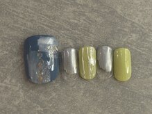 カラネイル 南森町店(calla nail)/爽やか　ニュアンス　キラキラ