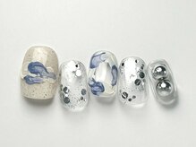 クレモアネイル 池袋西口店(CLEMORE NAIL)/ブルー×パテネイル